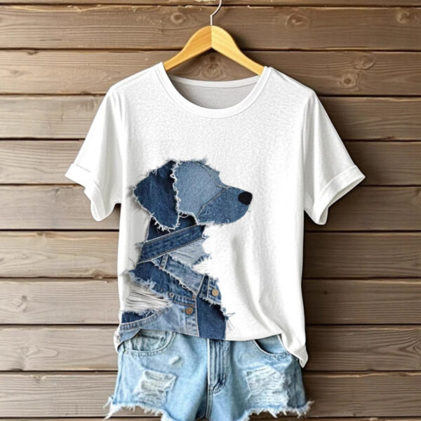 Women's Digital Printed Round Neck Top - Image 4