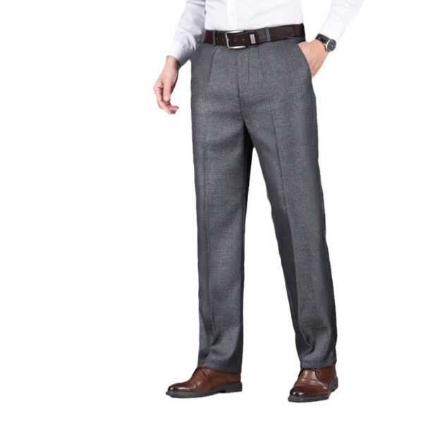 Men's Casual Pants Loose Straight Business Trousers - Image 5