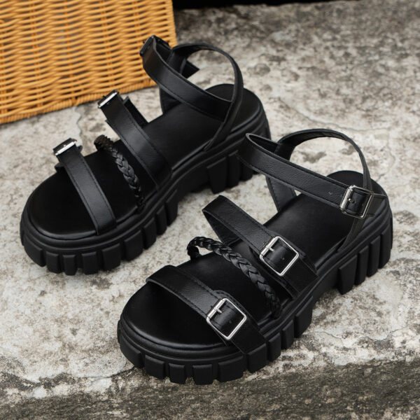 Women's Sponge Cake Thick-soled Open-toe Sandals - Image 4