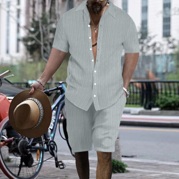Casual Jacquard Sportswear Summer Men - Image 3