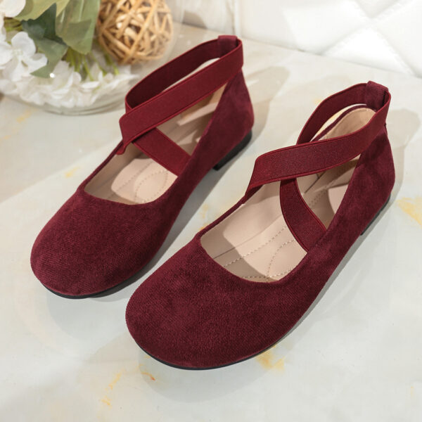 Plus Size Round Toe Flat Bottom Sports And Leisure Women's Shoes - Image 7