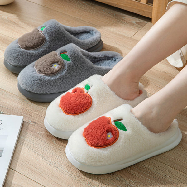 Cotton Slippers Women's Indoor Home Plush Warm Slippers - Image 7