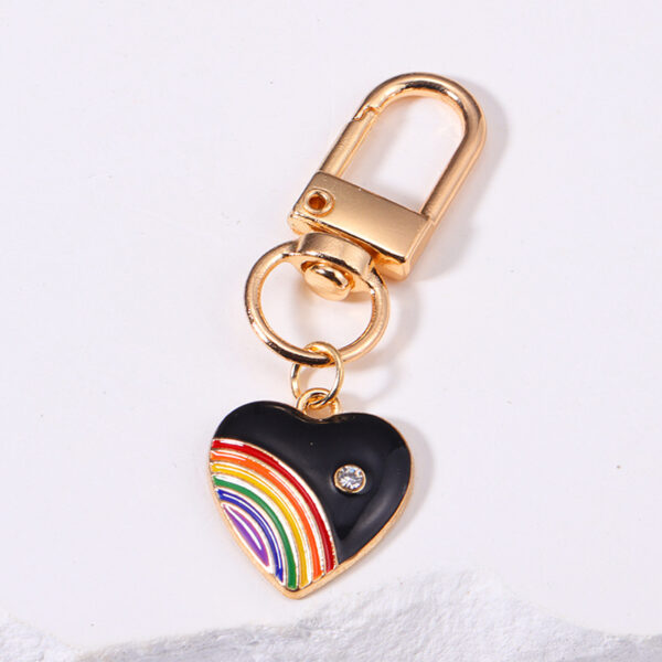 Rainbow Love Metal Keychains Handbag Ornaments - Image 9