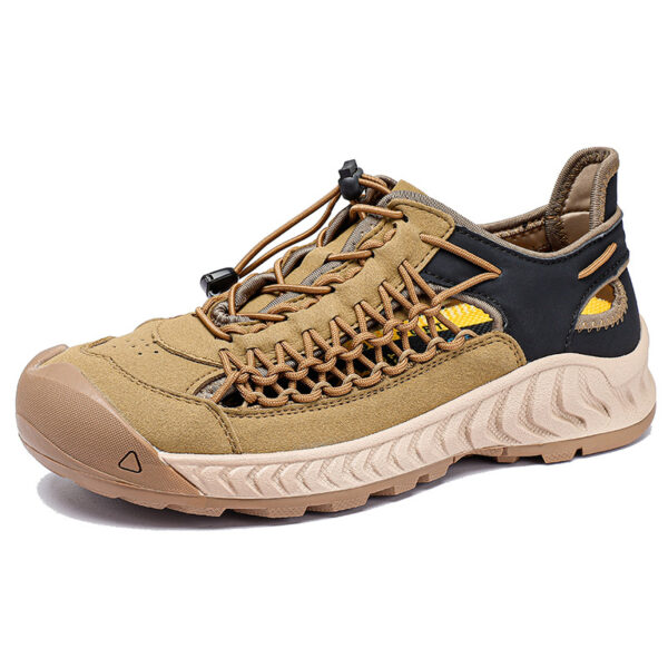 Hand-woven Sandals Men's Non-slip Wear-resistant Summer Outer Wear Breathable Closed Toe - Image 6