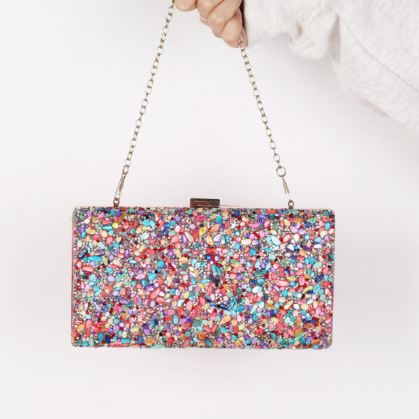 Women's Diamonds Bag High Sense Banquet Dress Garment Bag - Image 9