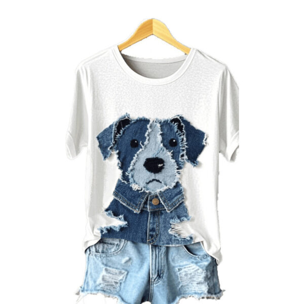 Women's Digital Printed Round Neck Top - Image 10