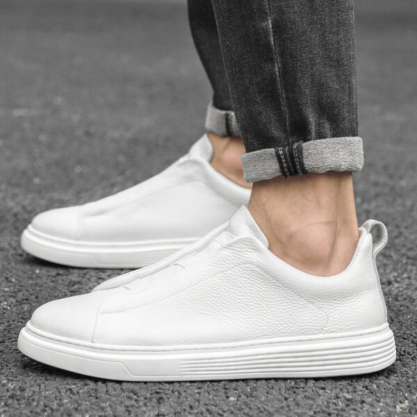 Men's Low Top Layer Cowhide Sports Board Shoes - Image 3