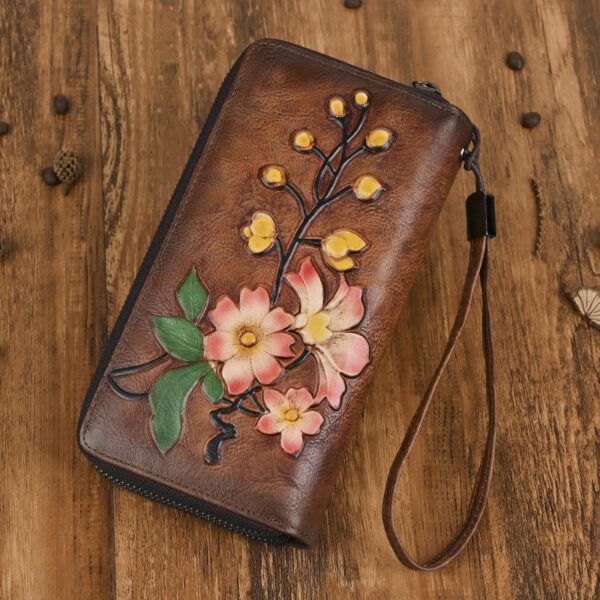 Women's Fashion Personalized Double Zipper Long Wallet - Image 2