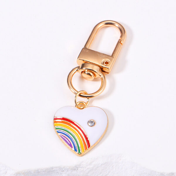 Rainbow Love Metal Keychains Handbag Ornaments - Image 6