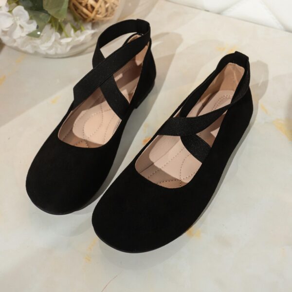 Plus Size Round Toe Flat Bottom Sports And Leisure Women's Shoes - Image 5