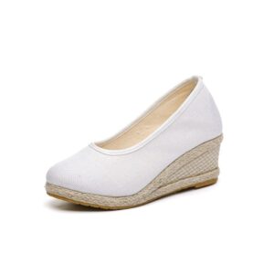High Heel Women's Shoes Work Shoes Pointed Straw Pumps