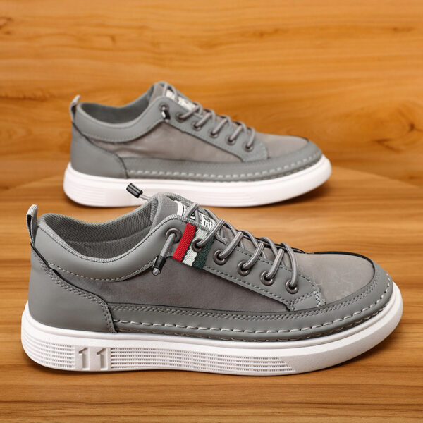 Casual Men's Sneakers High-end Versatile Canvas Sneakers Bandage Dress - Image 8