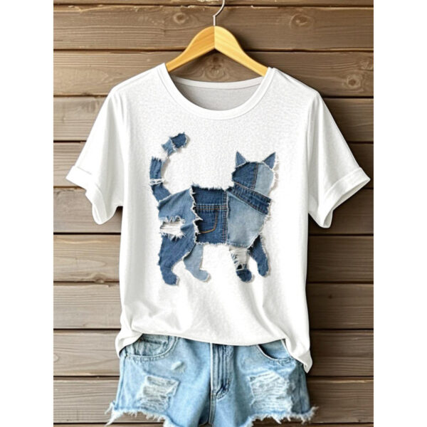 Women's Digital Printed Round Neck Top - Image 8