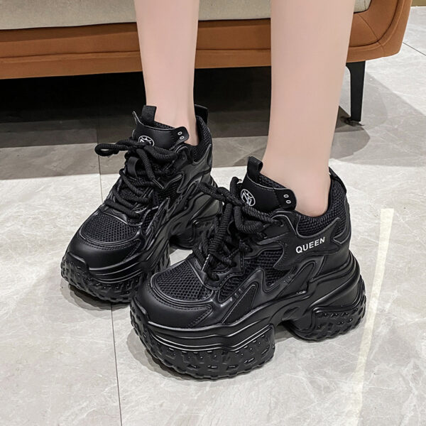 Mesh Breathable Platform Sports Casual Daddy Shoes - Image 5