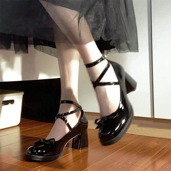 Mary Jane Shoes French Black Niche Design British Style