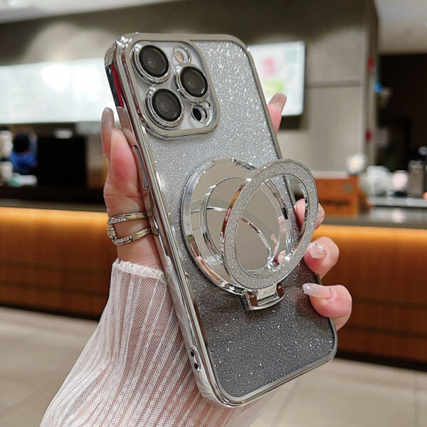 Magnetic Makeup Mirror Bracket Phone Case - Image 6