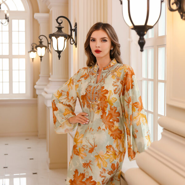 Summer Gown Dress Printed Dress - Image 6