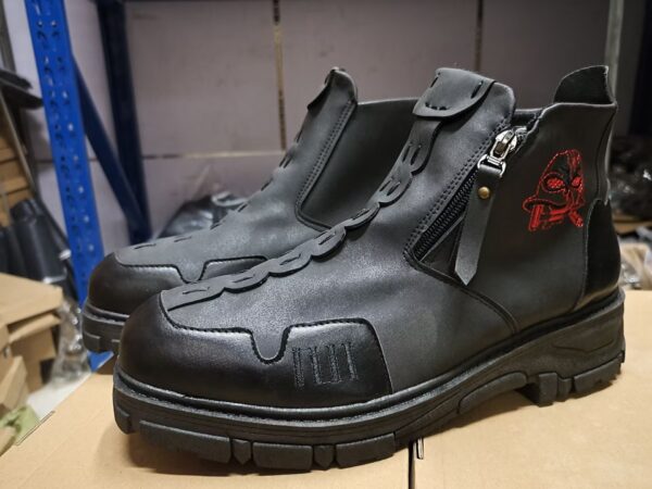 Men's Short Boots Round Toe Large Size Side Zipper Martin Boots - Image 9
