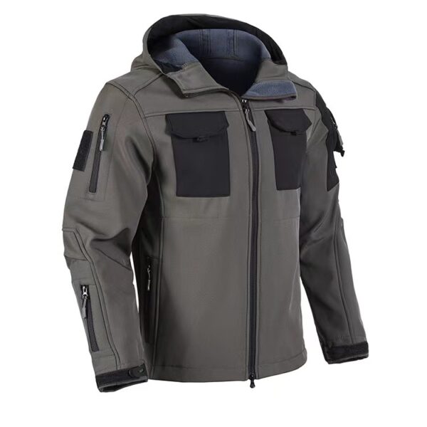 Soft Shell Beetle Top Fleece-lined Windproof Waterproof Jacket - Image 6