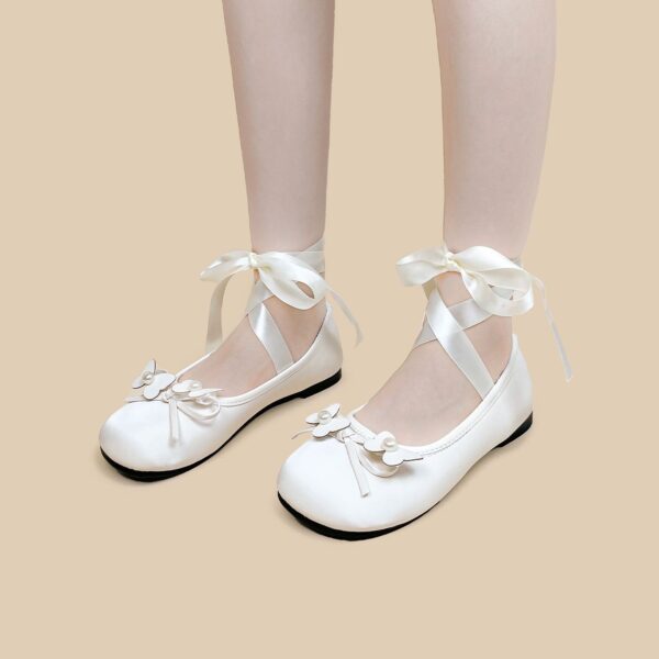 Women's French Leather Shoes Ballet - Image 2
