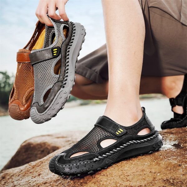 Summer Outdoor Casual Hollow Mesh Surface Breathable Men's Sandals - Image 7
