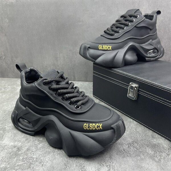 Leather Surface Trend Sports Leisure Platform Men's Shoes - Image 4