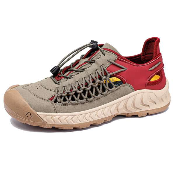 Hand-woven Sandals Men's Non-slip Wear-resistant Summer Outer Wear Breathable Closed Toe - Image 7