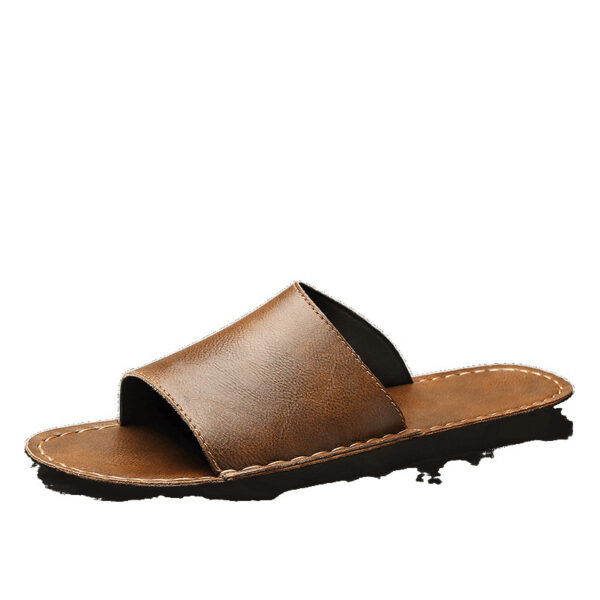 Spring And Summer New Men's Outdoor Leather Sandals - Image 4
