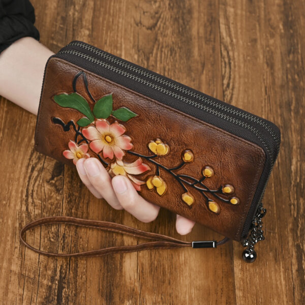 Women's Fashion Personalized Double Zipper Long Wallet - Image 3