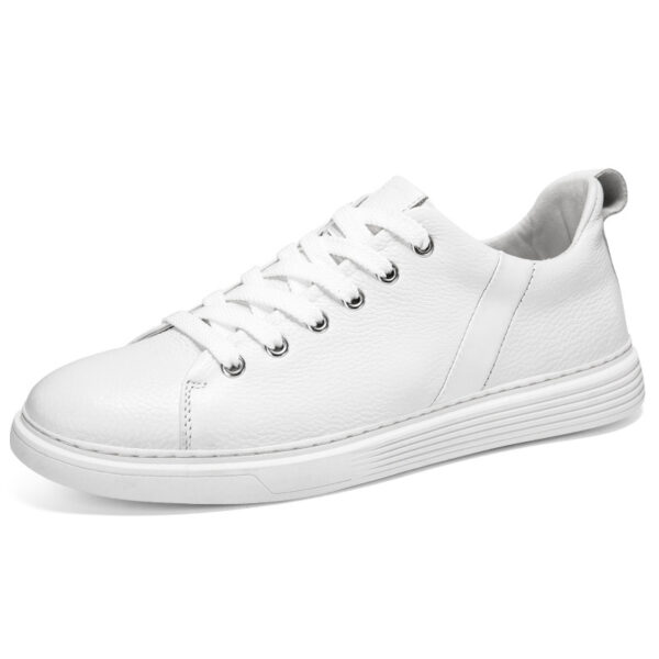 Spring Low-cut Genuine Leather Top Layer Cowhide Flat Retro Sneaker - Image 3