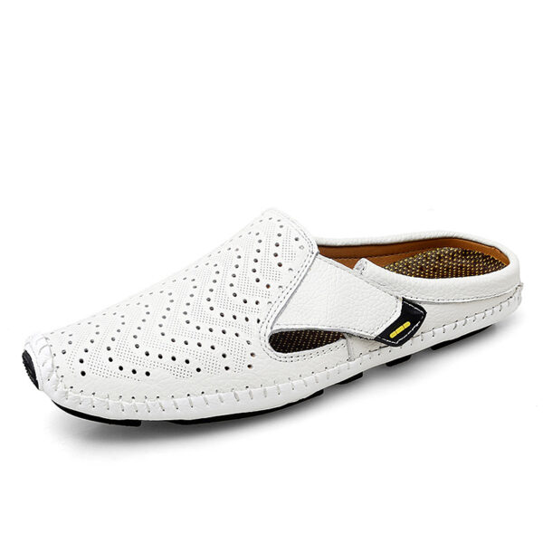 Muller Shoes Hole Low-top Cowhide Surface Slip-on - Image 3