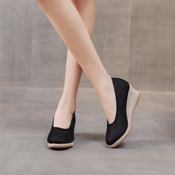 High Heel Women's Shoes Work Shoes Pointed Straw Pumps - Image 4