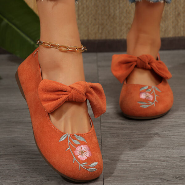 Fashion Personalized Women's Bow Flat Work Shoes - Image 8