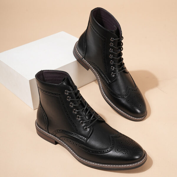 Autumn And Winter New Retro High-top Men's Work Ankle Boots - Image 5