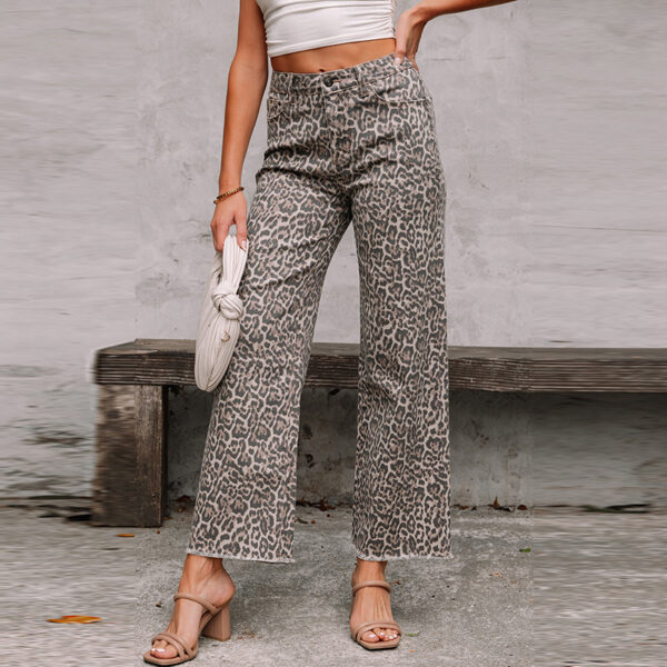 Women's European And American Personalized High Waist Frayed Jeans - Image 3