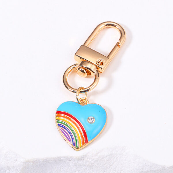 Rainbow Love Metal Keychains Handbag Ornaments - Image 4