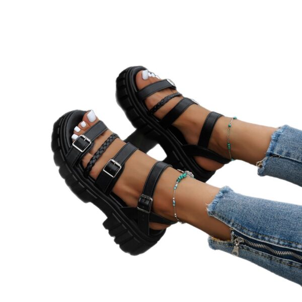 Women's Sponge Cake Thick-soled Open-toe Sandals - Image 5