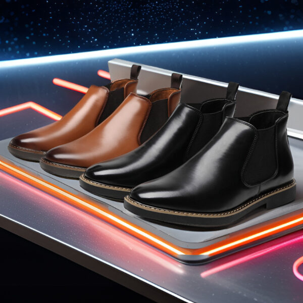 Men's Boots Plus Size British Style Leather Boots Youth All-matching - Image 4