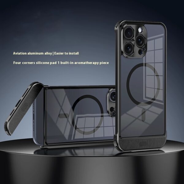 Simple And Breathable Metal Frame Phone Case