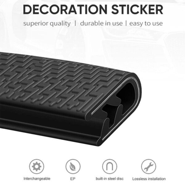 4.5M Car Door Boot Edge Protector Strip Trim U Shape Guard Seal Rubber Black UK - Image 3