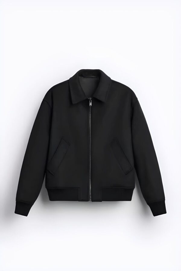 Wear Polo Collar Woolen Coat British Jacket Cardigan - Image 6