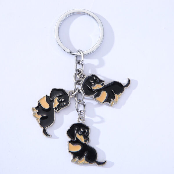 American Style Pet Dog Wax Metal Keychains - Image 8
