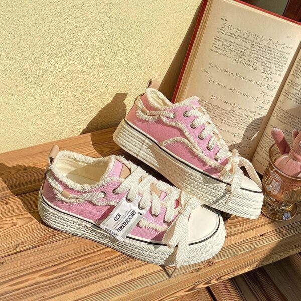 Fall Classic Style Canvas Shoes Women's Low-top - Image 7
