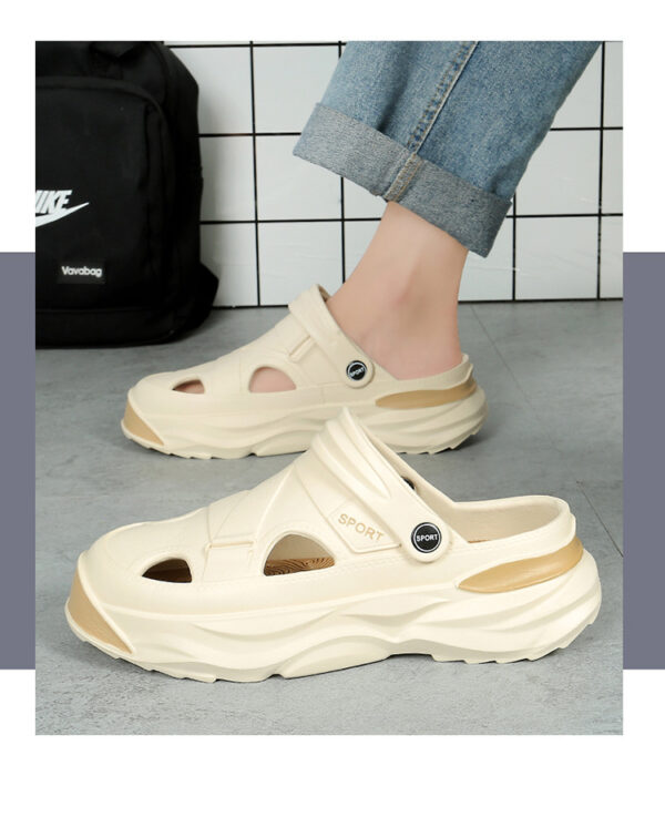 Hole Shoes Men's Thick Bottom Shit Feeling - Image 10