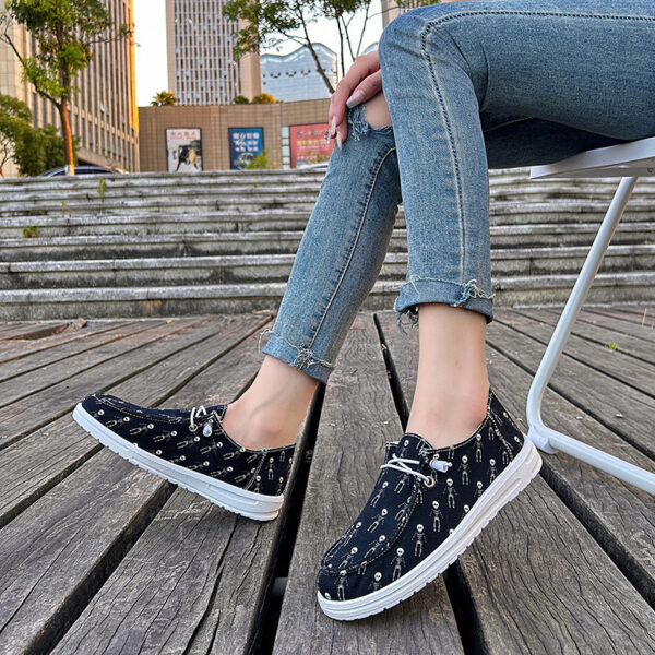 Women's Canvas Casual Plus Size Halloween Versatile Soft Sole Shoes - Image 5
