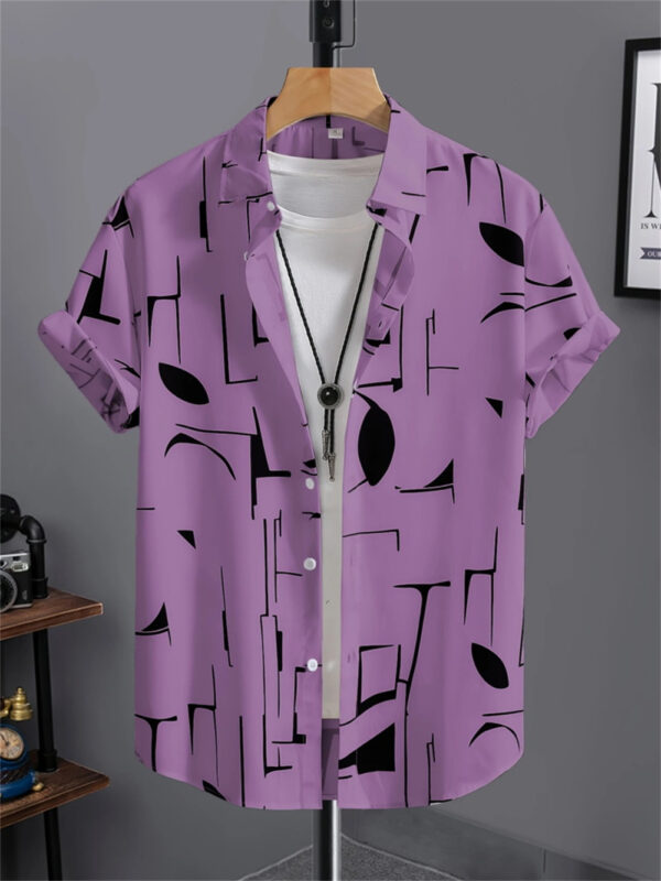 Men's 3D Printed All-matching Retro Fashion Shirt - Image 9