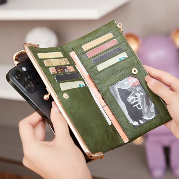 Retro Clip Multifunctional All-match Folding Coin Purse - Image 10