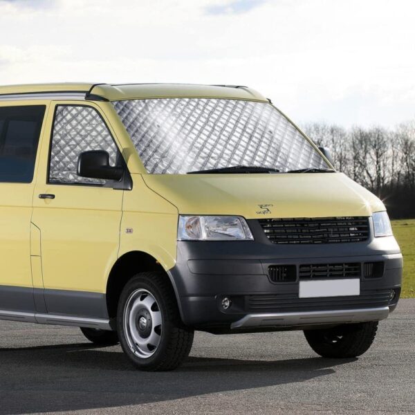 Front Windscreen Cover For VW T5 T6 Internal Thermal Window Blinds Sunshade Set - Image 8