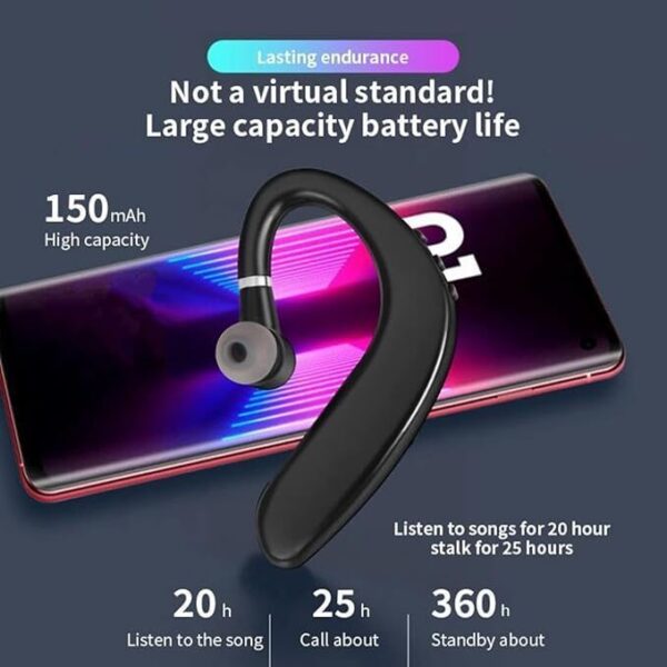 Bluetooth 5.0 Wireless Earpiece Headphones Earbuds Handsfree Headset With Mic UK - Image 5