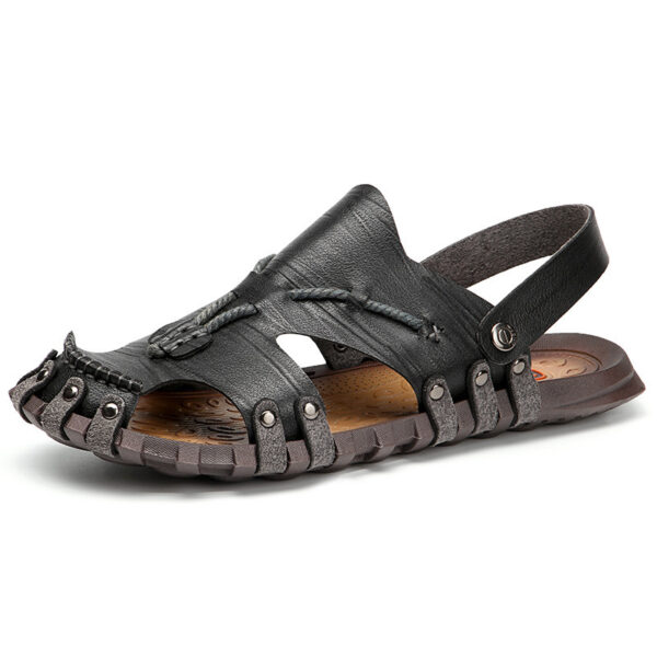 Plus Size Sandals Men's Breathable Non-slip Beach Shoes - Image 8